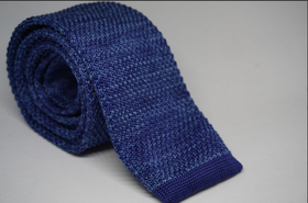Corbata tejida Venecia en azul jaspeado - Viaggio Chile